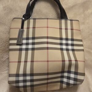 Burberry Beige Checkered Women's Bag